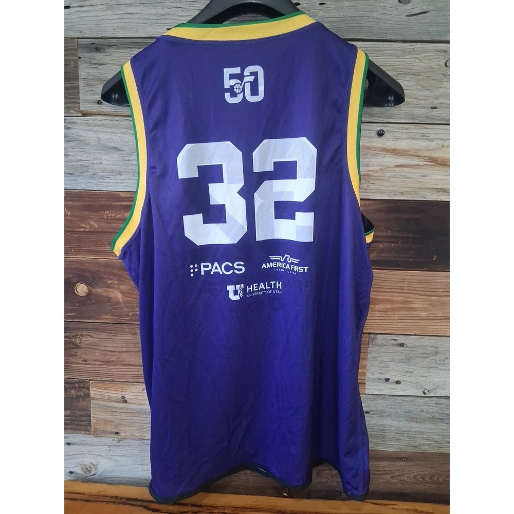 Utah Jazz #32 Local Rec Jersey Junior Jazz Adult Size XL Karl Malone Sleeveless - Picture 3 of 3